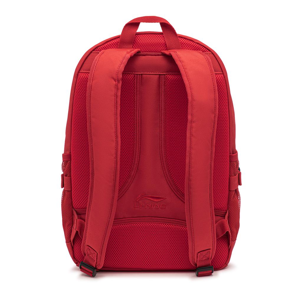 Li Ning Sports Life Collection Polyester Backpack Regular Unisex Vermilion ABSU001-2