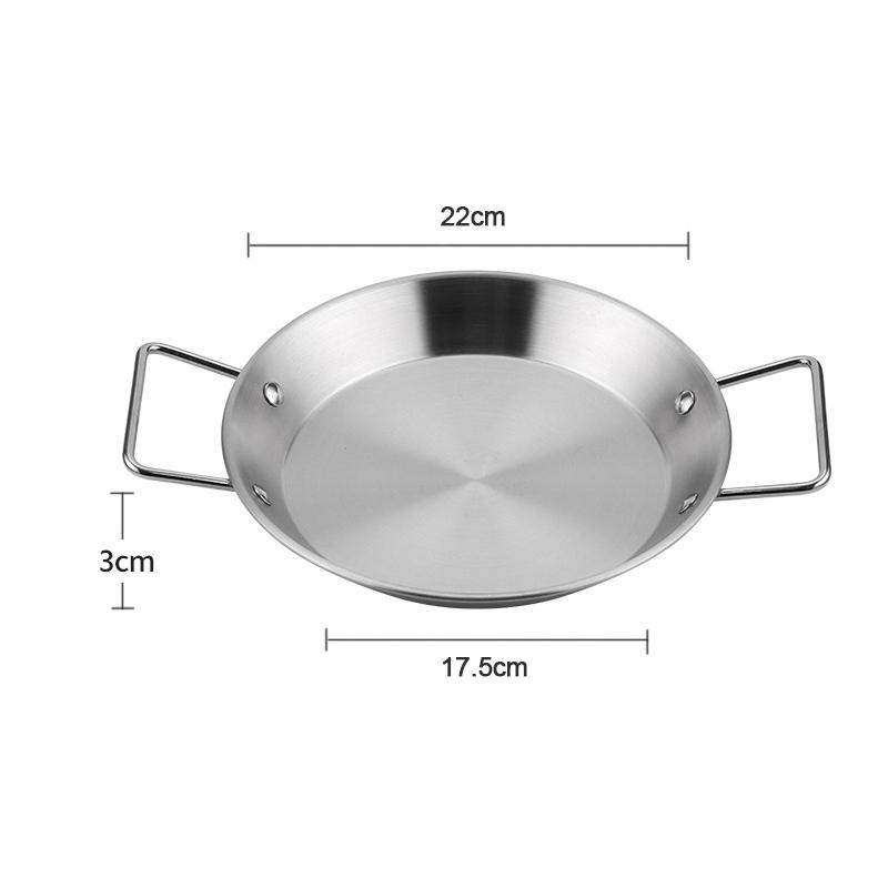 Kitchen Paella Pan Smart Utensils Kitchenware Skillet Frying Stove Home Things Stainless Steel Nonstick Cooking Tools Pancake