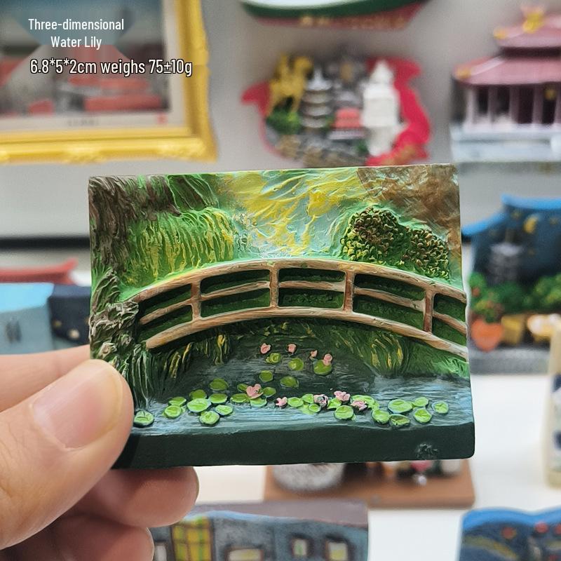 3D Resin Magnet: World Famous Paintings - Creative Travel Souvenir & Decoration