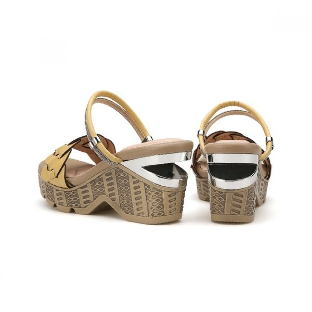 Misope Women Woven Height Increase Sandal 8cm 012224023