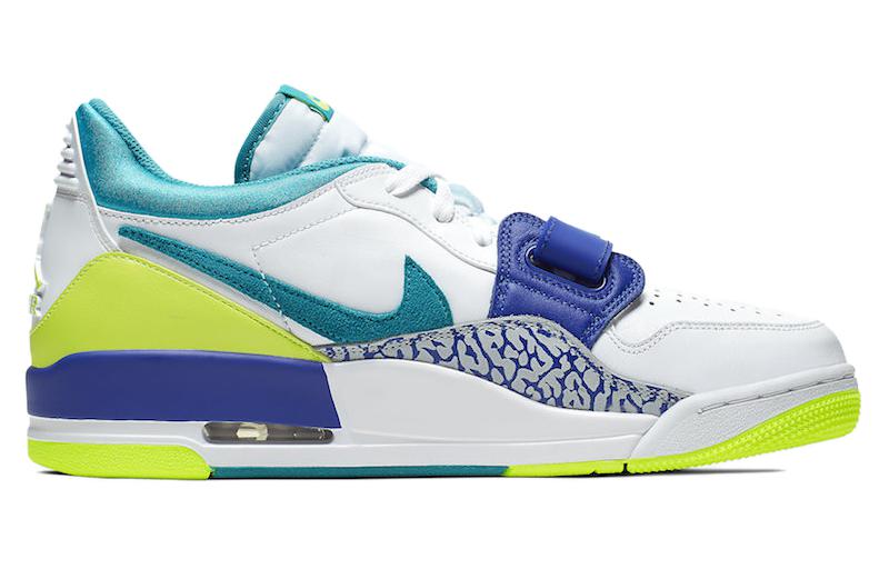 Jordan Legacy 312 Low Ultramarine Neon Yellow Aquamarine CD7069-103