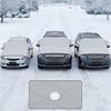 4-Layer Universal Car Windshield Snow Cover Magnetic Edge Waterproof All Weather Frost Protector for SUV Truck Winter Outdoor