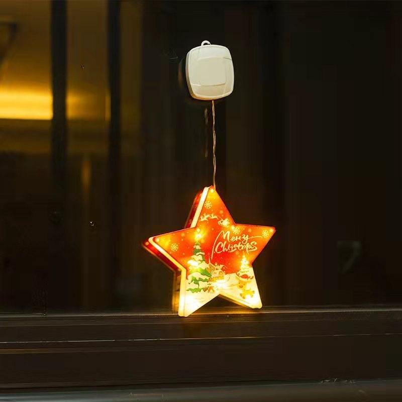 Christmas Decorative Lights Santa Suction Lights Christmas Tree Decorations Festive Styling Lights Window Lighting Decorations