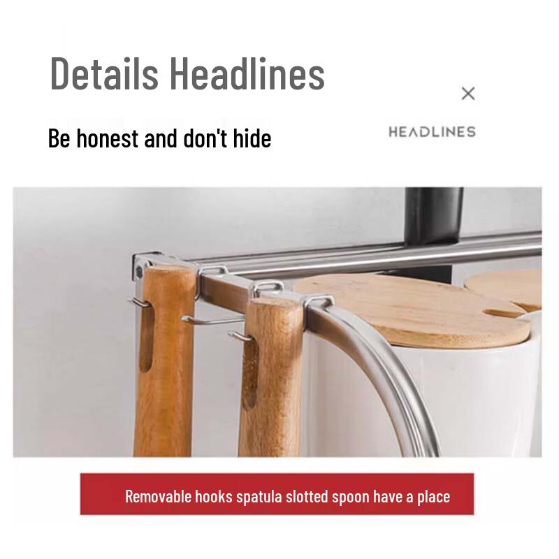 Stainless Steel 3-Tier Kitchen Storage Rack