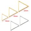 20pcs Stainless Steel Triangle Frame Charms Pendants for Earrings Necklace Bracelet DIY Jewelry Making Accessories Wholesale