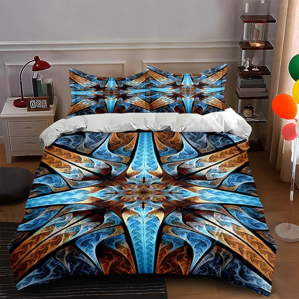 

Abstract, symmetrical, vibrant. Bedding Duvet cover sets Duvet covers Pillowcases gifts (1 * Duvet Cover 2 * Pillowcases, without duvet insert) 135x200cm