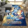 Rainbow Sports Party Personalized Name Carpet Design for Bedrooms Decorate room Living Rooms Game Room Antislip Carpet Office home decor