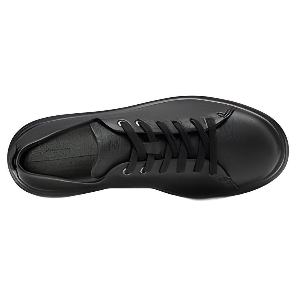 Ecco Thick Sole British Style Low Top Loafers Women loafers Black 21620301001