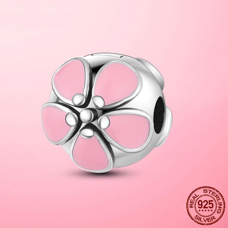 Verschlussclip 925 Silber Sicherheitskette Clip Charms Stern Perlen Stopper passend für Original Dora Armband Original DIY Schmuck