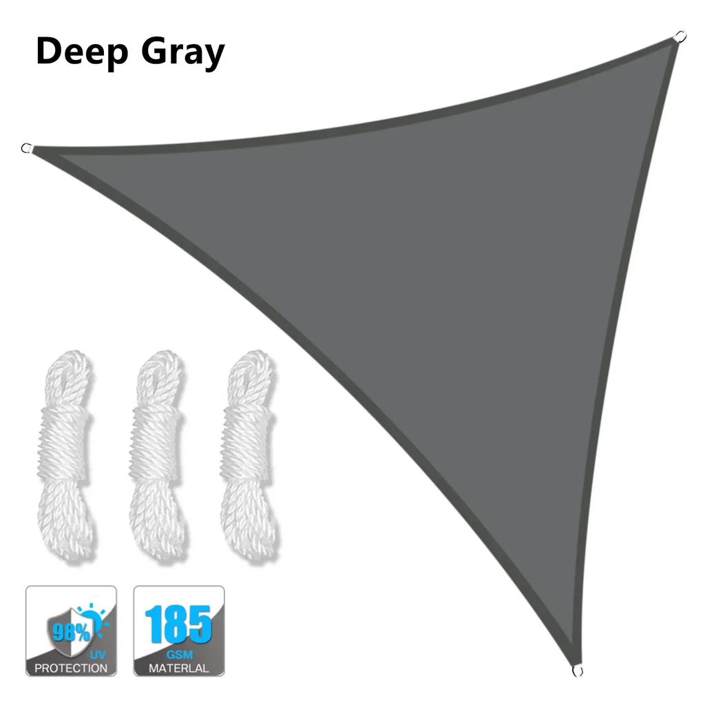 Triangle Sun Shade Sails Big Waterproof Sun Shelter Garden Tent Outdoor Canopy Sunshade Protection Patio Pool Awning Shade Cloth