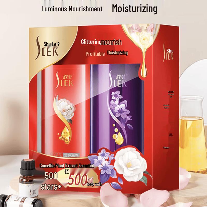 SLEK Botanical Essential Oil Shampoo & Shower Gift Set