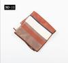 Pocket Towel Men'S Business Stripe Green Brown High-End Wedding Ceremony Handkerchief Small Square Towel
