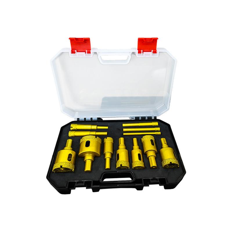 

12pcs Tile Drill Bit Set Hole Saw for Ceramic Granite Marble Vitrified Tile Stone Drilling