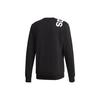 adidas Casual Sports Crew Neck Pullover Knit Sweatshirt for Men, Black