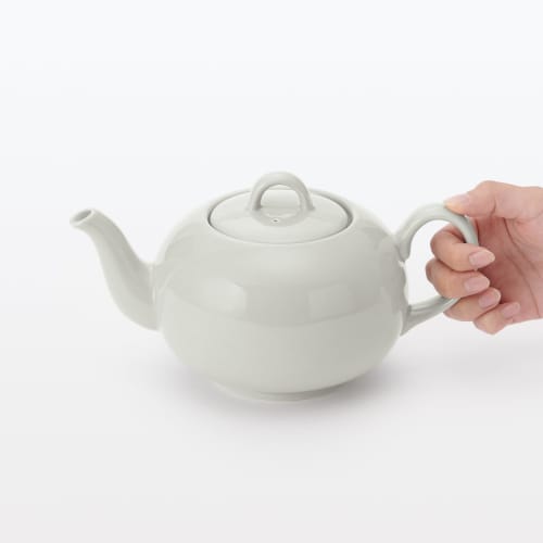 MUJI MUJI Everyday Teapot Gray Beige 700mL with Strainer 83444389
