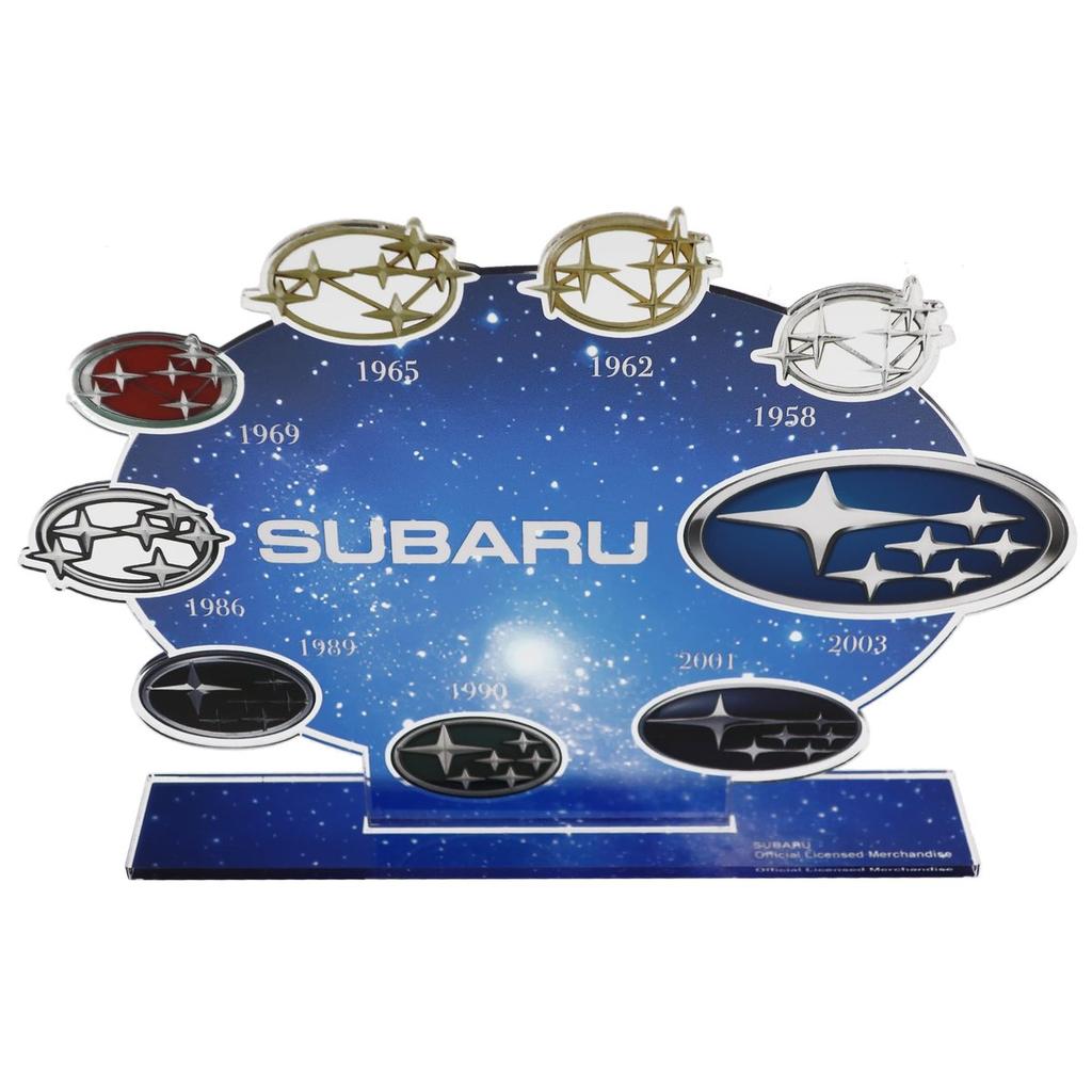16directions SUBARU Historical Brand Emblem Chronology Acrylic Stand Figure JDM Collectible Official Merchandise
