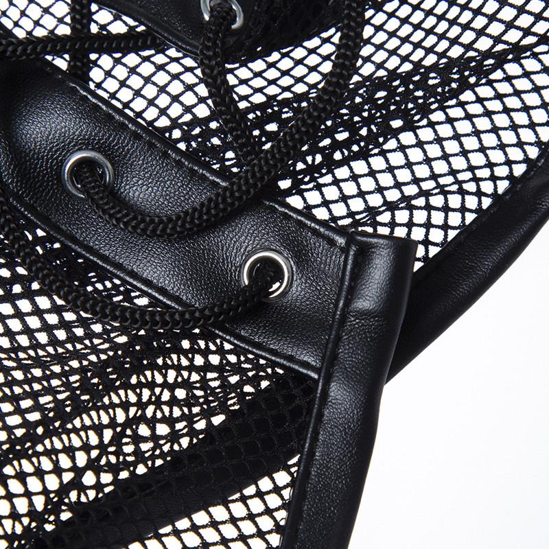 Adult Sex Toys Leather Mesh Leaky Mouth Headgear Performance Props Hedging Toys Bandit Masks Couples Sex Toys