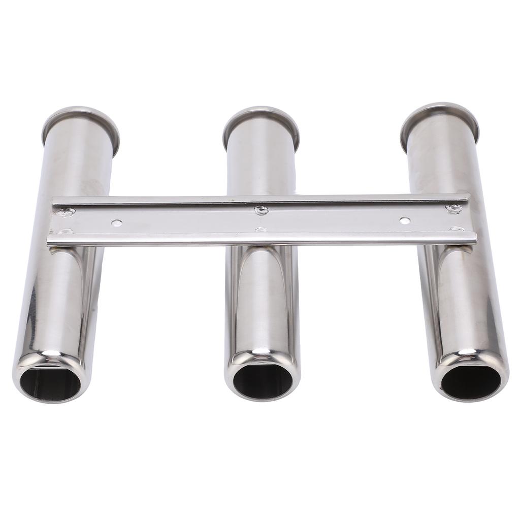3 Tube Boat Fishing Rod Holder 304 Stainless Steel Fishing Rod Rack for Marine Yacht Ships