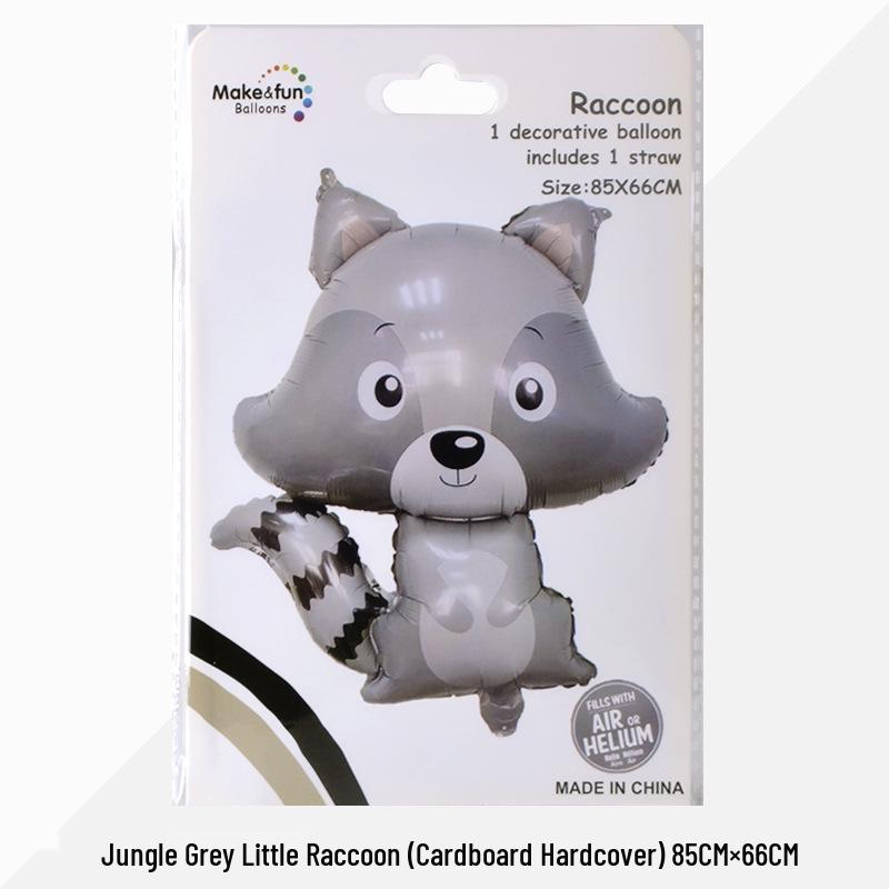 Decorațiuni Petrecere de Ziua Animalelor din Junglă: Set de Baloane Folie Iepure și Leu