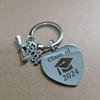 Engraved Key Rings Graduation Key Holder Gift for College and Graduate Students