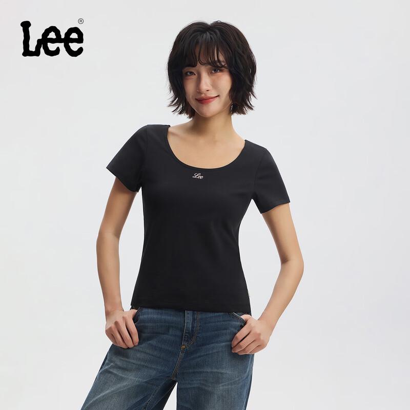 Lee Women s Boat Neck Slim Fit Short Sleeve T-Shirt S