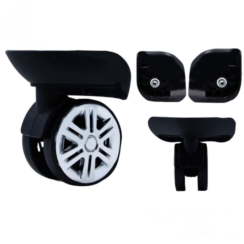 Trolley Casters Mute 360 Degree Swivel Suitcase Rubber Wheels 60x12mm 4pcs/Set