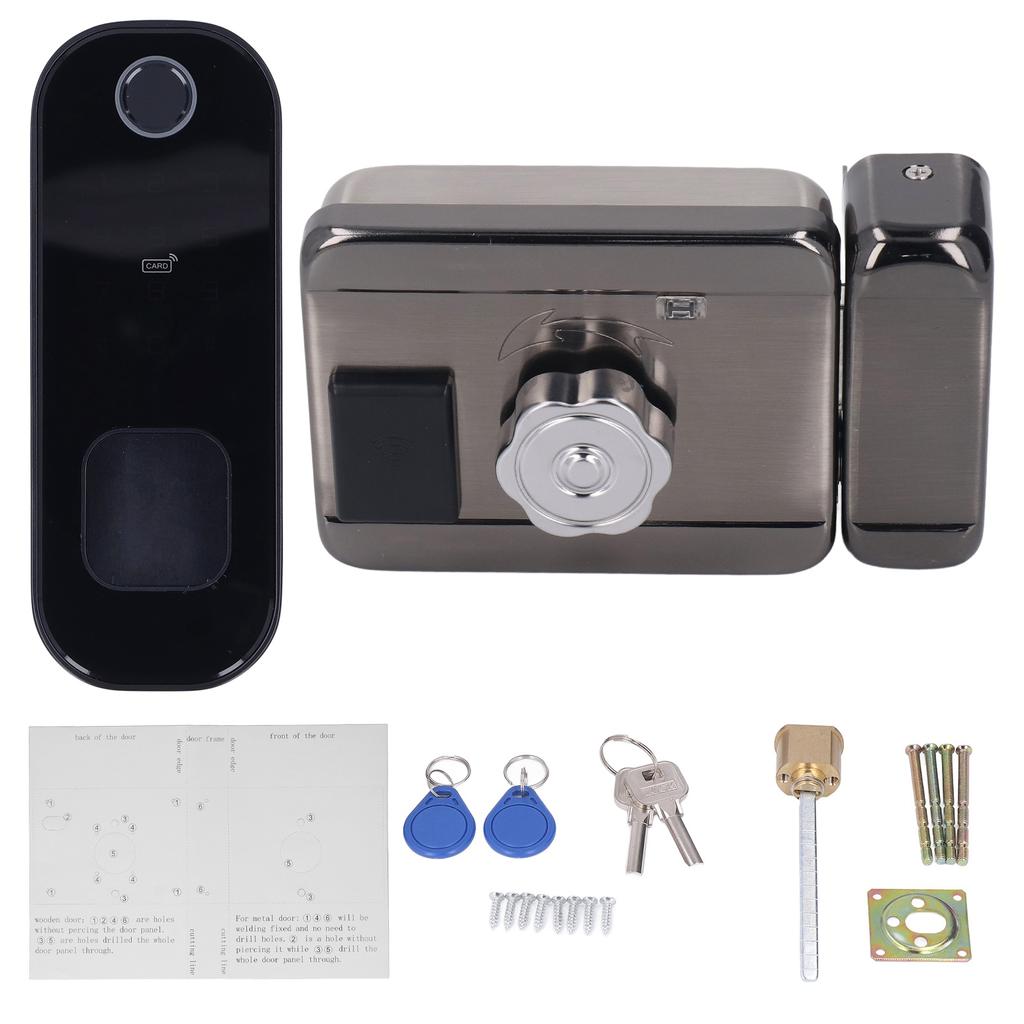 Smart Door Lock Wifi Electronic Digital Remote Control Fingerprint Card Password Home Security Lock