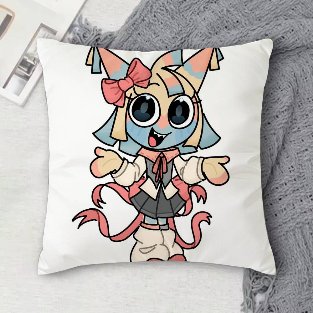 Yatta Anime Double-Sided Printed Square Decorative Cushion Cover For Sofa Living Room Home Decor