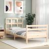 VidaXL Bed Frame with Headboard 90x200 Cm Solid Wood 3194816