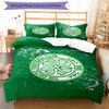 Celtic Football Club Crest Printed Pattern Duvet Cover Set – includes 1 duvet cover and 2 matching pillowcases Bedroom decor Christmas gifts