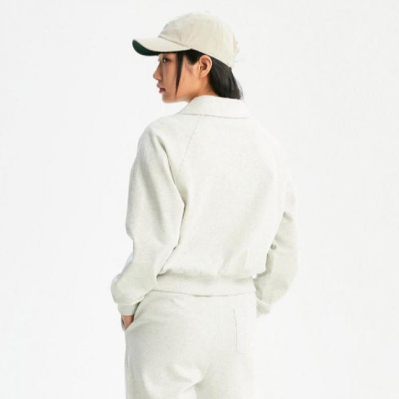 New Balance W Semi Crop Half Zip Long Sleeve T nbnce1W212 Ac