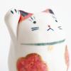 Fukubeya Seto Ware Cat with Raised Right Small Figurine for Good Fortune and Perfect for Home Decor or Gifts Hand-Painted Maneki-neko Paw, Wealth,