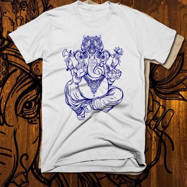 Buddhist spiritual religion t-shirt S-3XL meditation Hindu Yoga Ghandi yantra L
