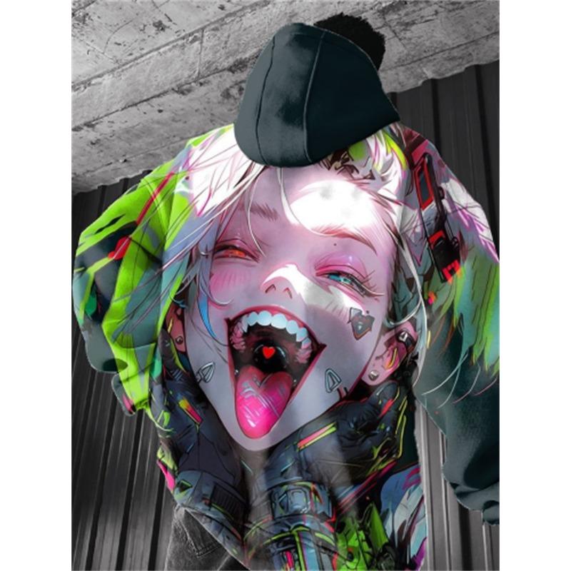 Hanorace Populare cu Animale de Desene Animate Imprimare 3D Bărbați/Femei Trening Hip hop Sweatshirt Mânecă Lungă Pulover Hanorac Bărbătesc