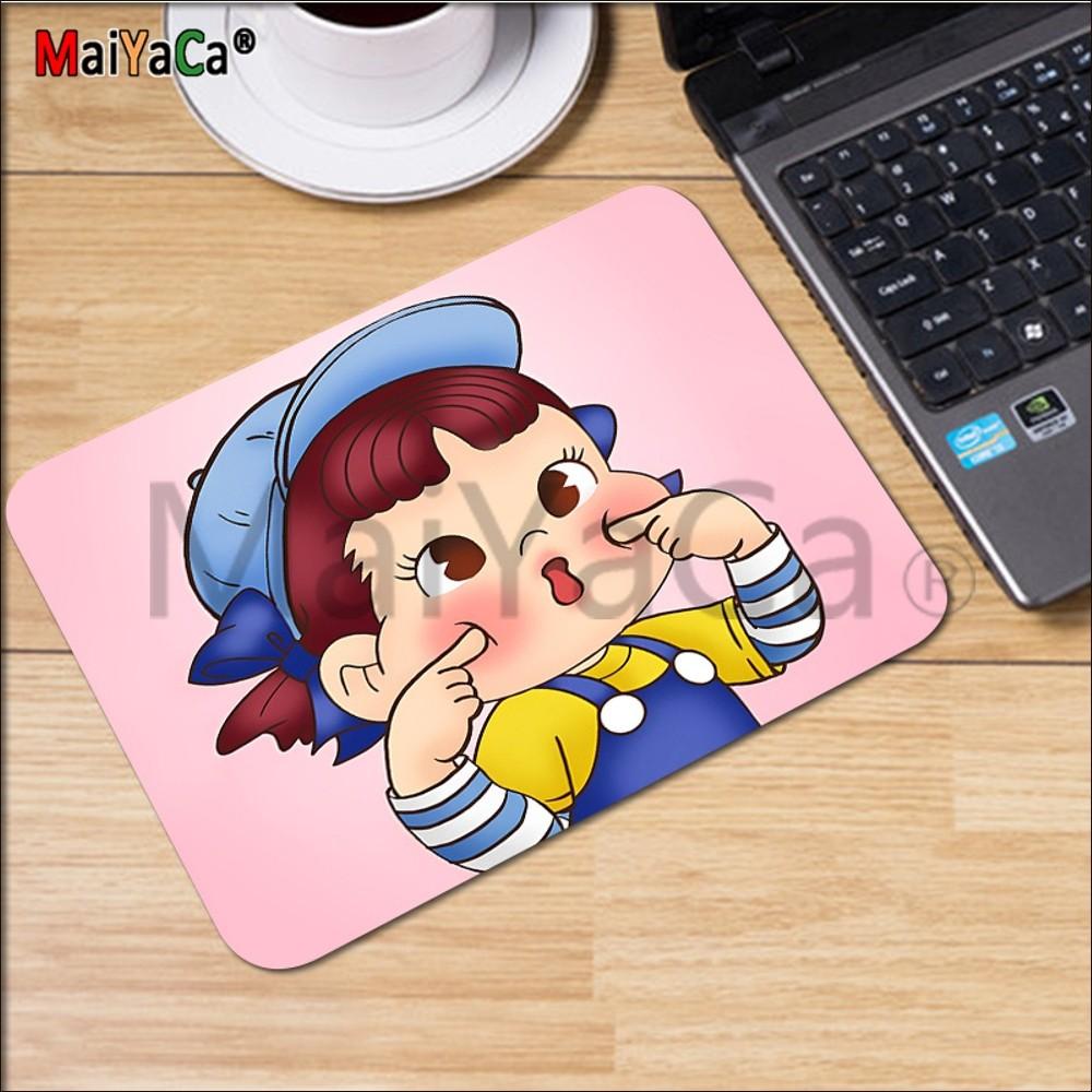Peko Milky Mousepad Rubber Small Thickened Mouse Pad Gaming Keyboard Table Mat Office Supplies Room Decor For PC Mouse Carpet