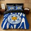 Leicester City Pattern Bedding Quilt Set  Home Decoration  Gift (1 * duvet cover + 2 * pillowcase  without core)