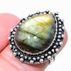 Labradorite Gemstone 925 Sterling Silver Jewelry Ring Size 6 A599