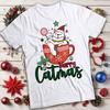 Funny Unisexs and Unisexs Catmas Christmas TShirt Tee MC