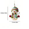 1 Pair Fashionable Cute Cartoon Christmas Snowman 2D Acrylic Dangle Earrings For Women, Suitable For Women's Christmas Wear, Christmas Gift