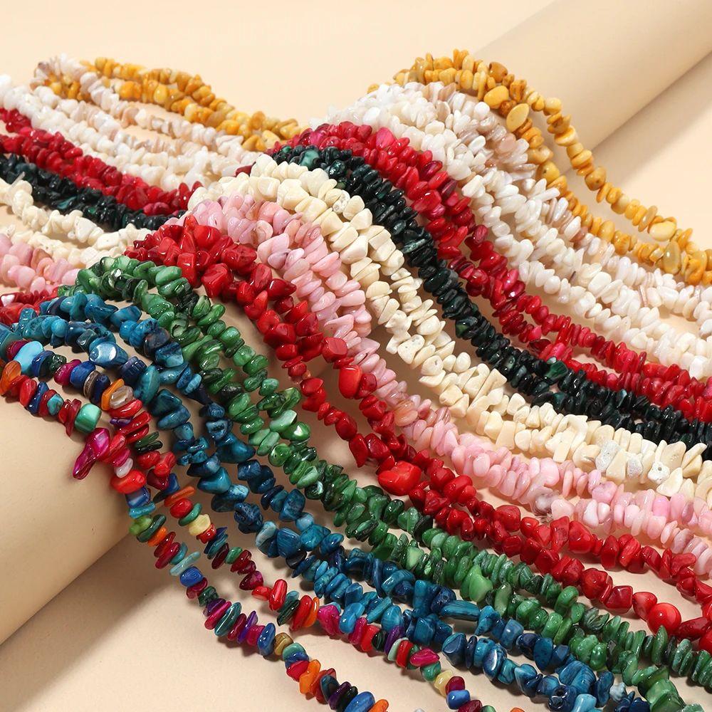 Onregelmatige Natuurlijke Schelp kralen Vrijvorm Chips Grind Vorm Koraal Losse kralen Voor DIY Bedel Armband Ketting Sieraden Maken