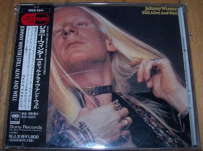 CD JOHNNY WINTER  Still Alive And Well SRCS6241 Sony Records 1992 Japan Rock Used