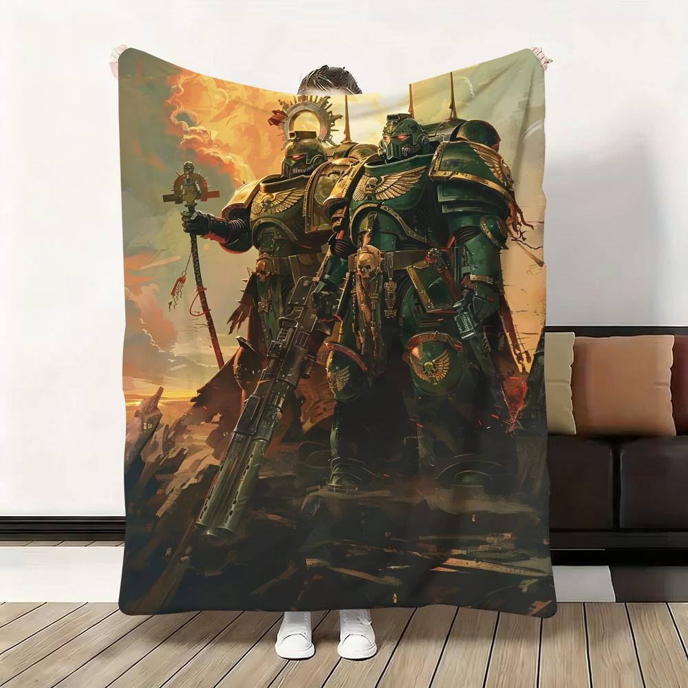 Throw Flannel Fluffy Soft Blanket Warm Skin-Friendly Throw for Sofa Bed Office Nap Winter Game T-Total War W-WARHAMMER