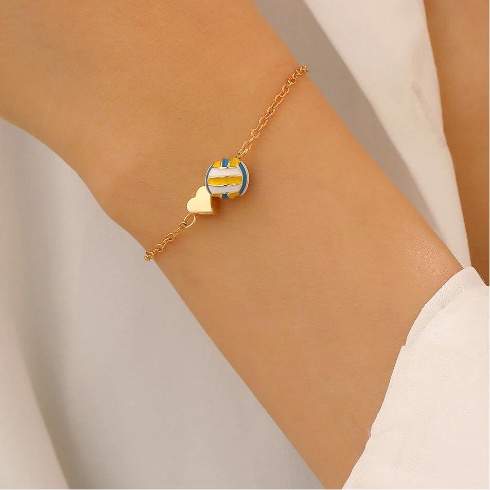 

Heart Basketball Necklace for Women: Sports Style Rugby, Volleyball, Baseball Clavicle Chain, Fashion Friendship Jewelry