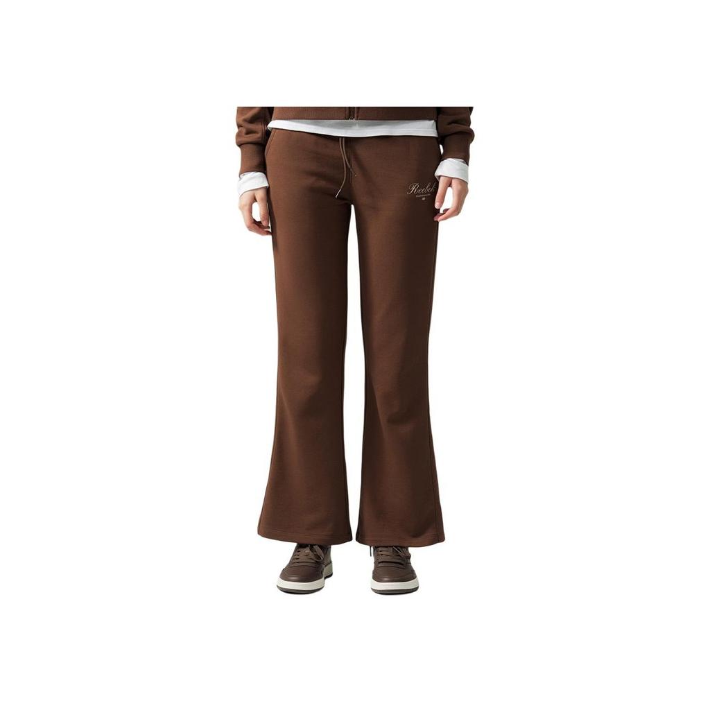 Reebok Comfortable Trendy Versatile Knitted Sports Pants Women bottoms Brown 24FRM602WGBR
