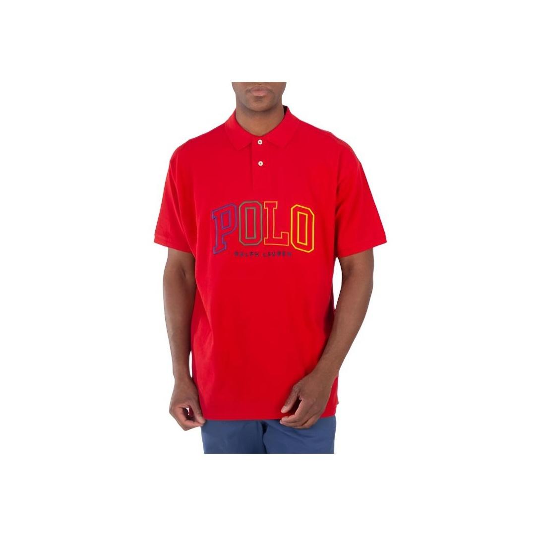 

Polo Ralph Lauren Letter Drop Shoulder Short Sleeve Polo Shirt Men tops 710899184002 L