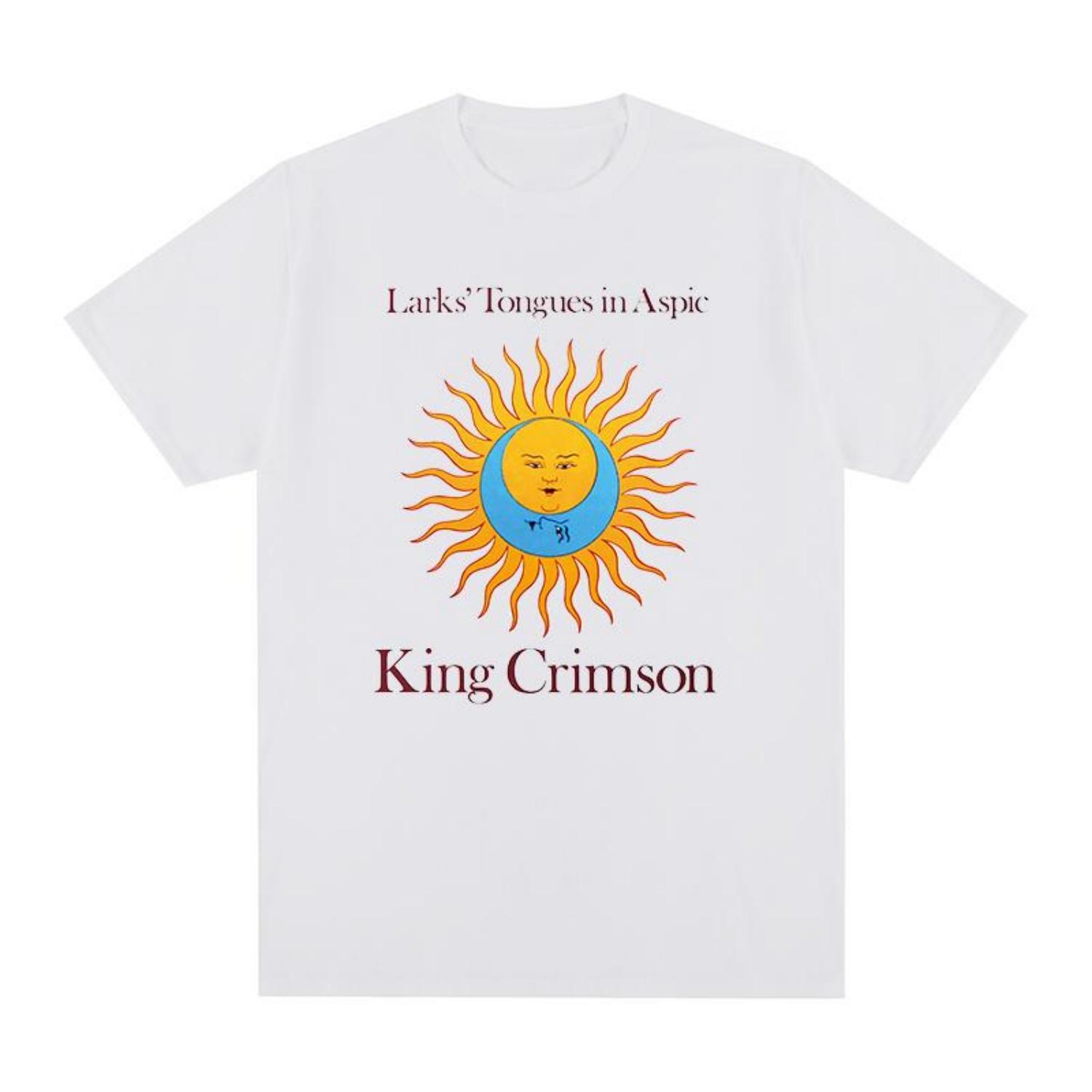 

King Crimson Рок-музыка Принт Графика Футболка Хлопок Мужская Футболка Новая ФУТБОЛКА ФУТБОЛКА Женские Топы S чёрный