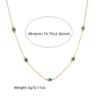 DIEYURO 316L Stainless Steel Tree of Life Turquoise Golden Necklace Earrings For Womens New Party Gift Fashion Jewelry Set