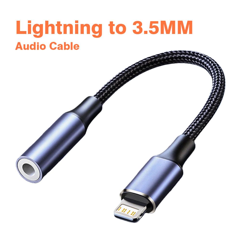 

Byscoon Lightning To 3 5mm Jack AUX Cable Adapter For iPhone 12 13 14 11 Pro XS Max XR 7 8 Headphone Connector Audio accessories