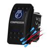 12v/24v Blue Led Light 5 Pin On Off SPST Rocker Switch 7 Pin On Off On ARB Carling Style Car Boat Waterproof Pump Push Switch