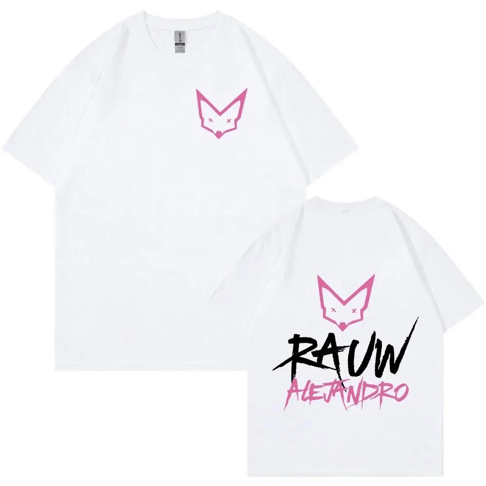 Rauw Alejandro T-shirt 100% Cotton Cartoon Kawaii Print Oversized O-Neck Short Sleeve Men Women Unisex Casual Streetwear Tee Top